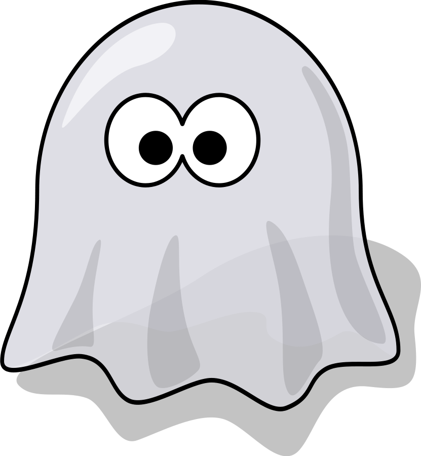 Cartoon ghost SVG Vector file, vector clip art svg file
