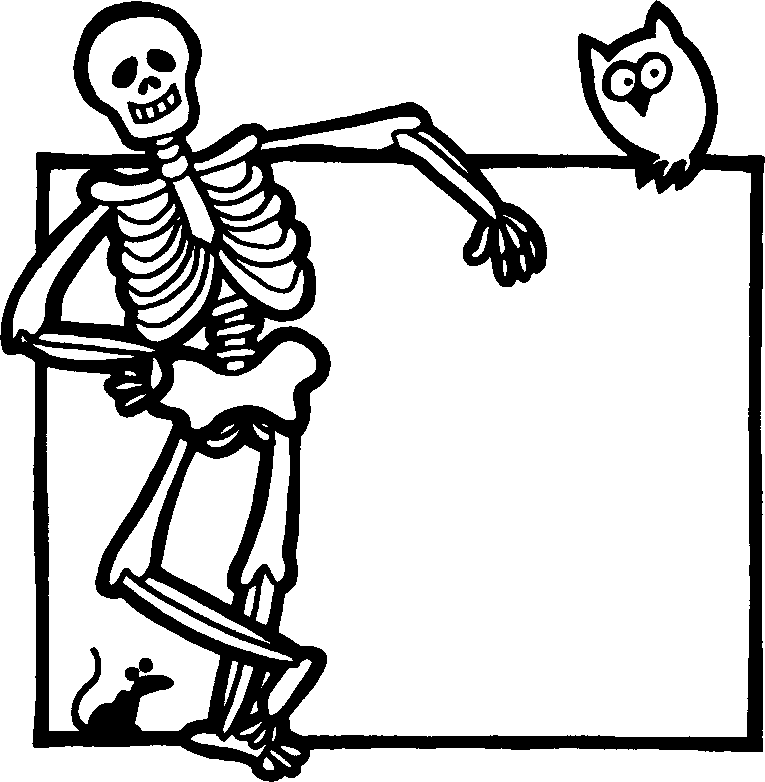 free halloween skeleton clipart - photo #24