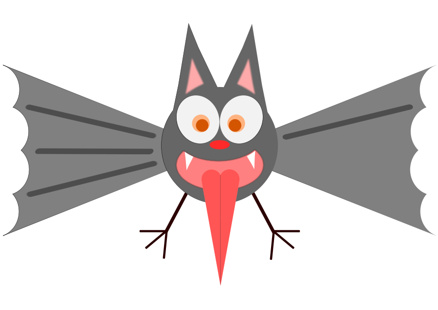 Funny Bat Clipart, vector clip art online, royalty free design ...