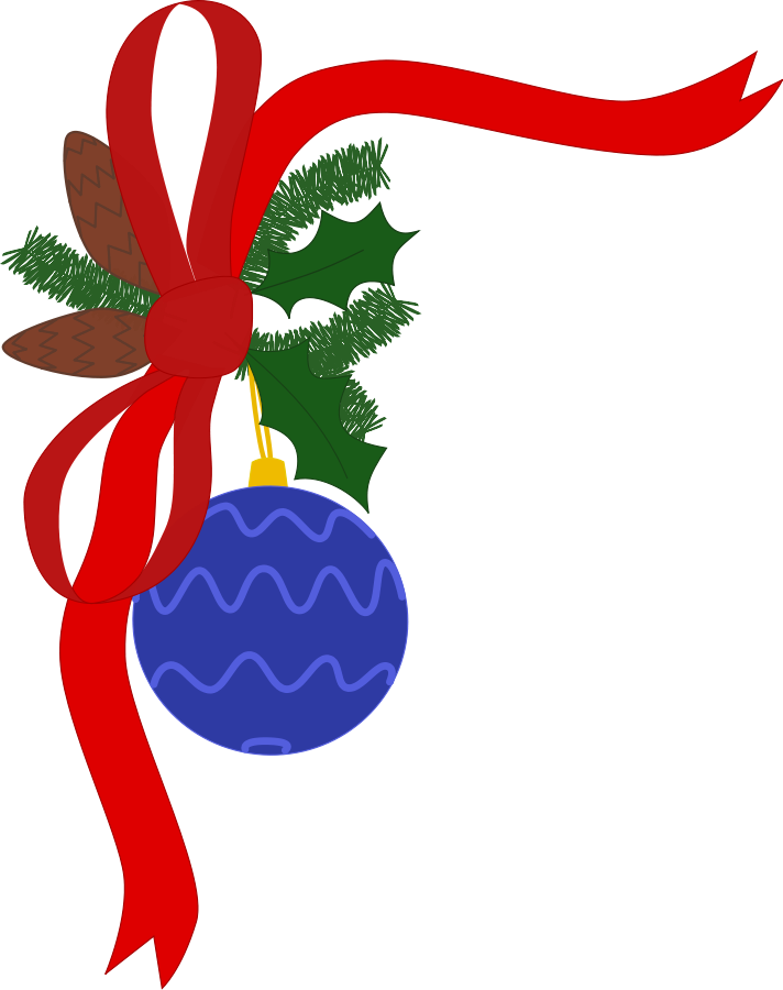 christmas decoration with red Clipart, vector clip art online ...