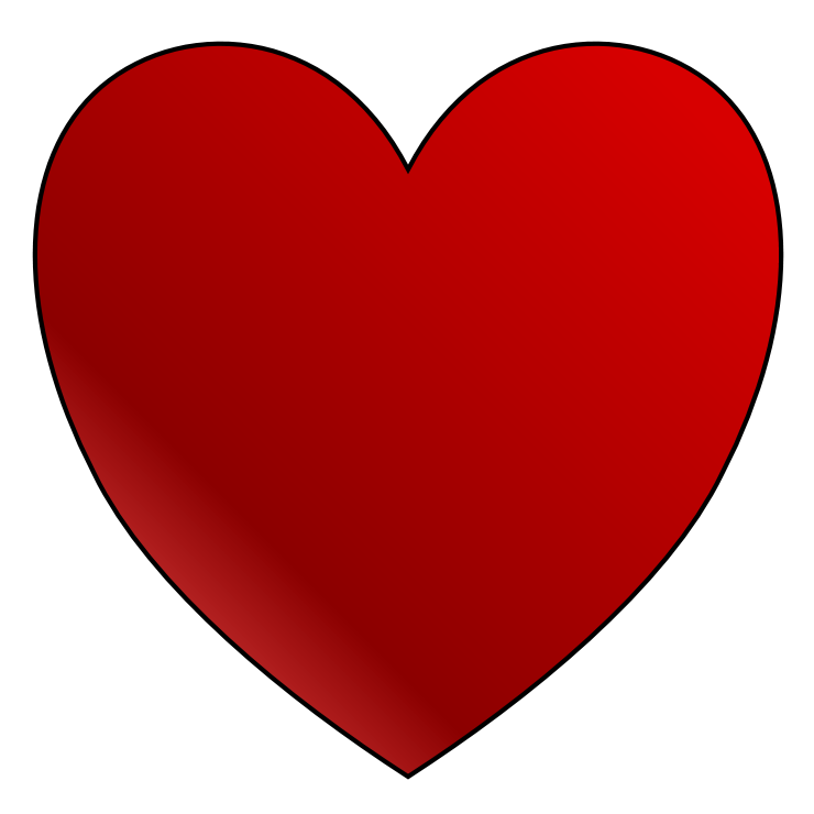 Clip Art Red Heart