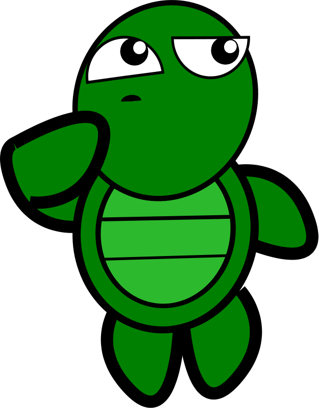 Turtle-Thinking Free Vector / 4Vector