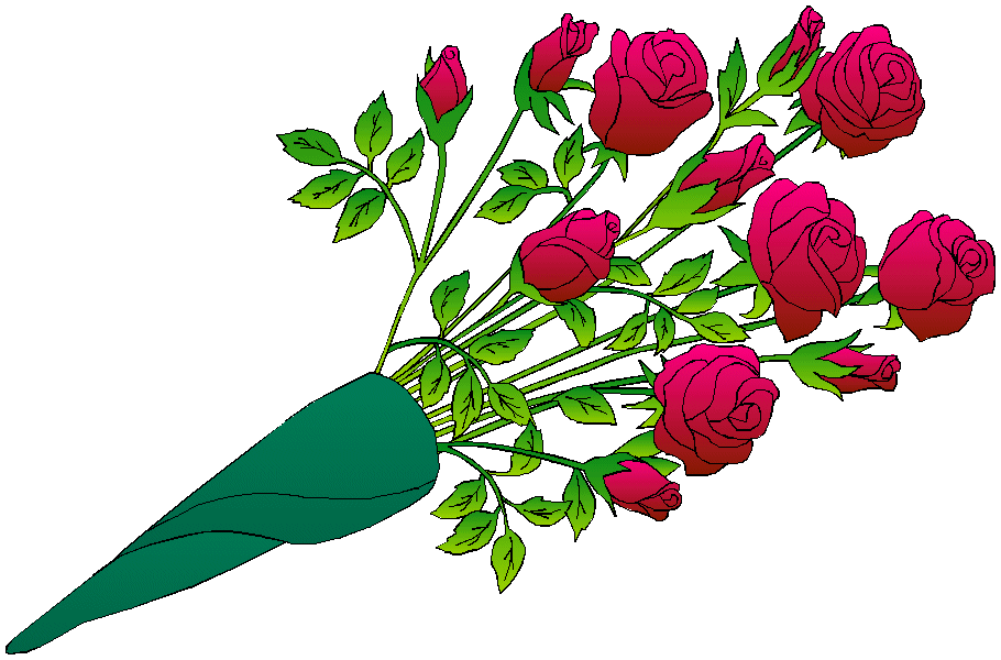 animated clip art roses - photo #10
