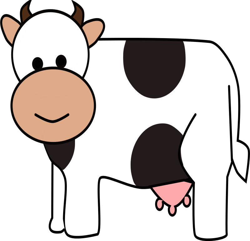 free clip art dairy cow - photo #29