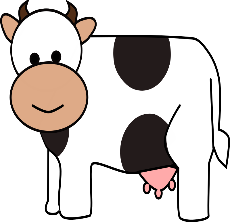 Free Cartoon Cow Clip Art