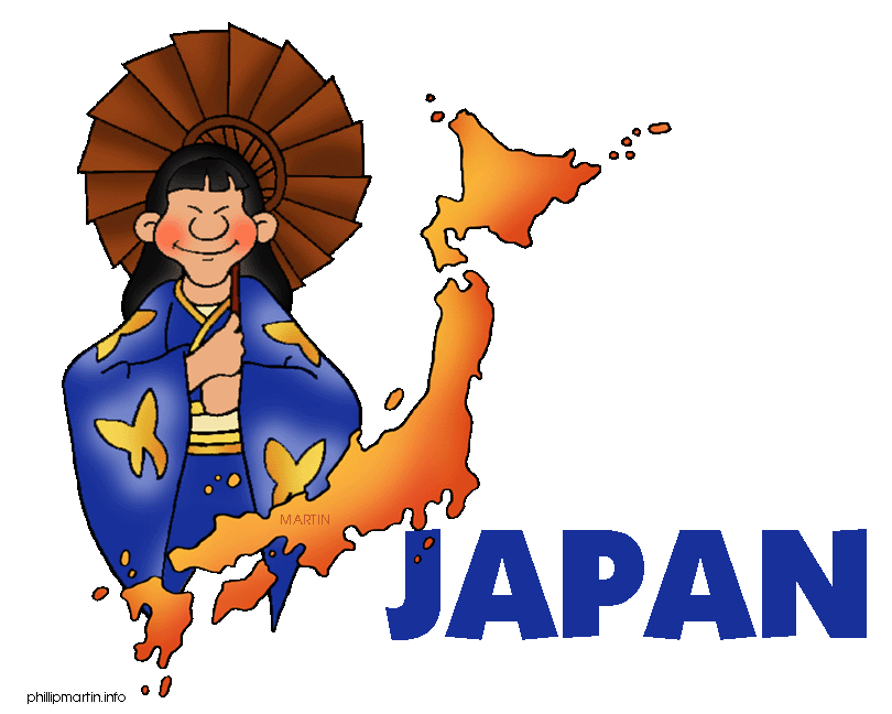 Free Asia Clip Art by Phillip Martin, Japan