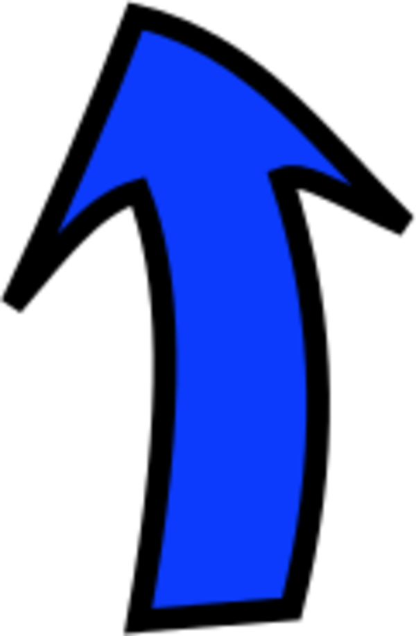 arrow pointing up - vector Clip Art