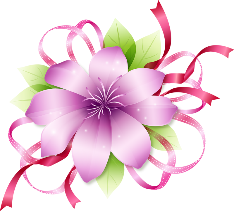 Clipart Pink Flowers