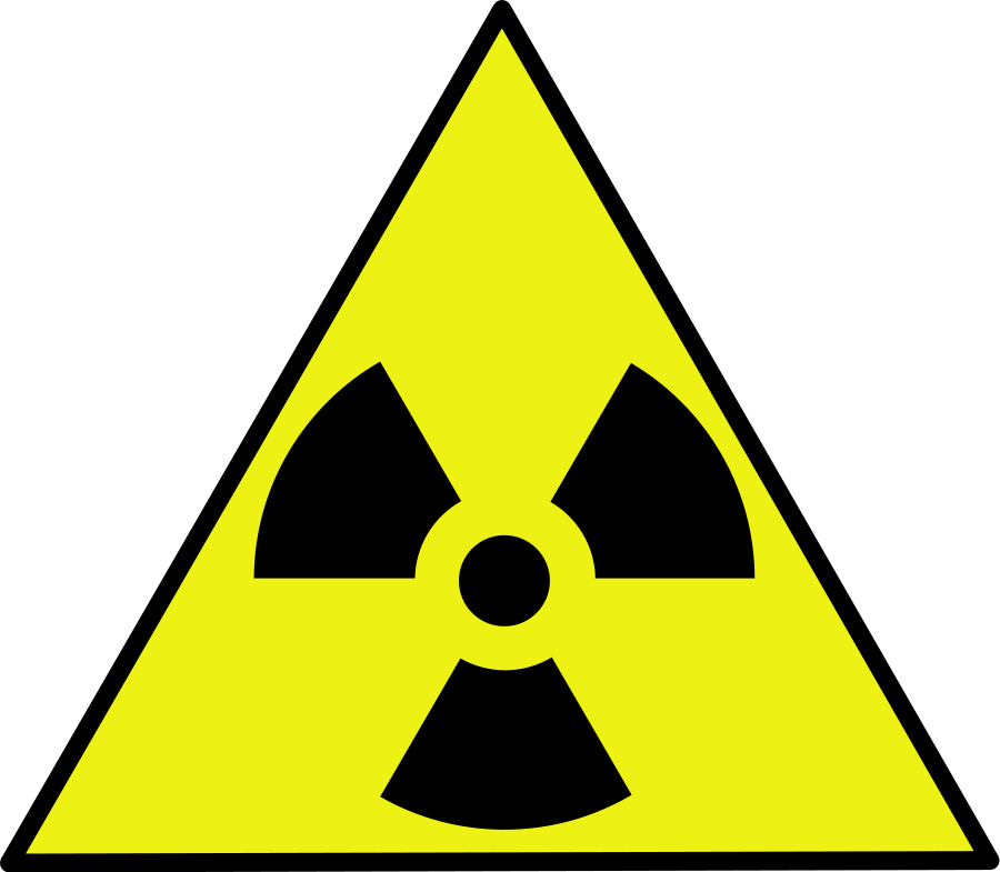 Nuclear warning sign medium 600pixel clipart, vector clip art ...
