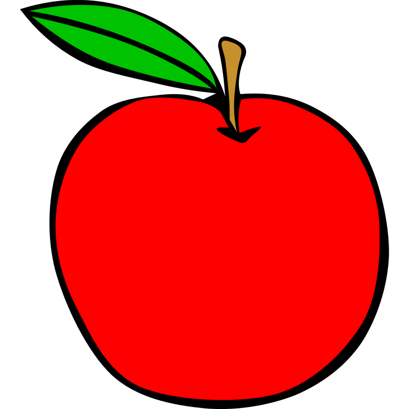 Clipart - Simple Fruit Apple