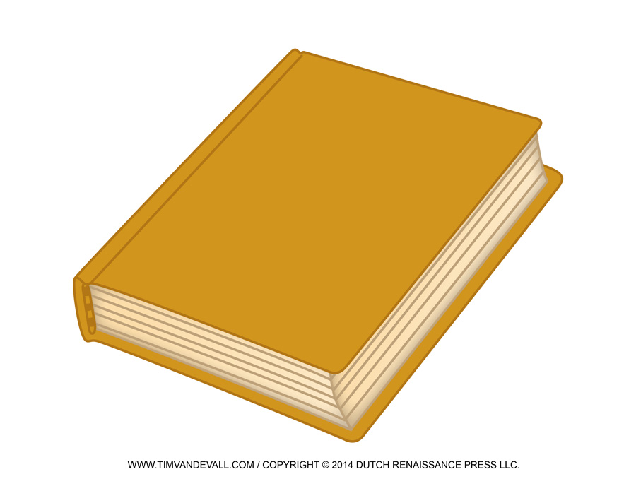 Free Blank Book Cover Template – Book Report & Reading Clip Art