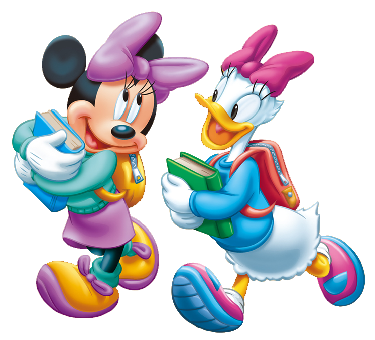 Minnie & Daisy Together Clipart
