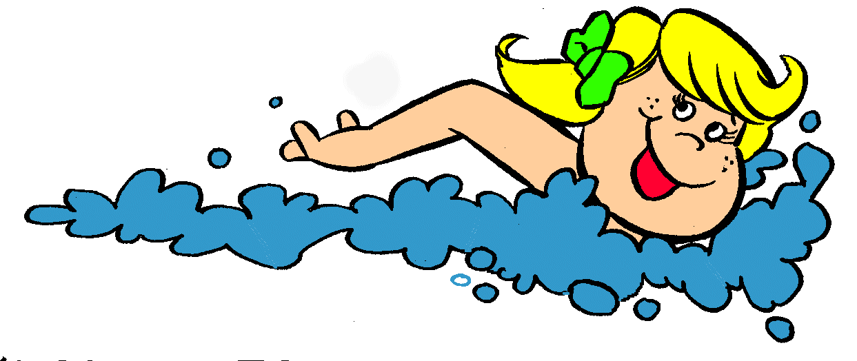 Boy Swimming Clipart