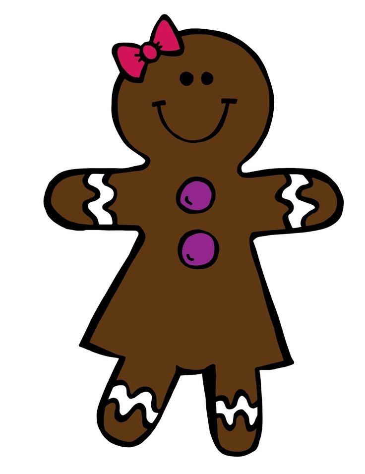 FREE Gingerbread Boy & Girl Clipart | Gingerbread boy | Pinterest