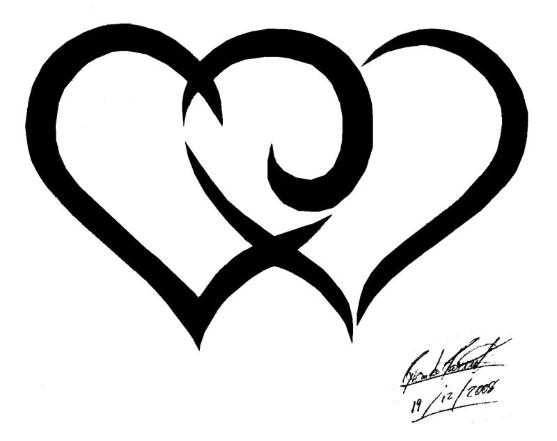 Tribal Hearts By Songue On Deviantart - Free Download Tattoo ...