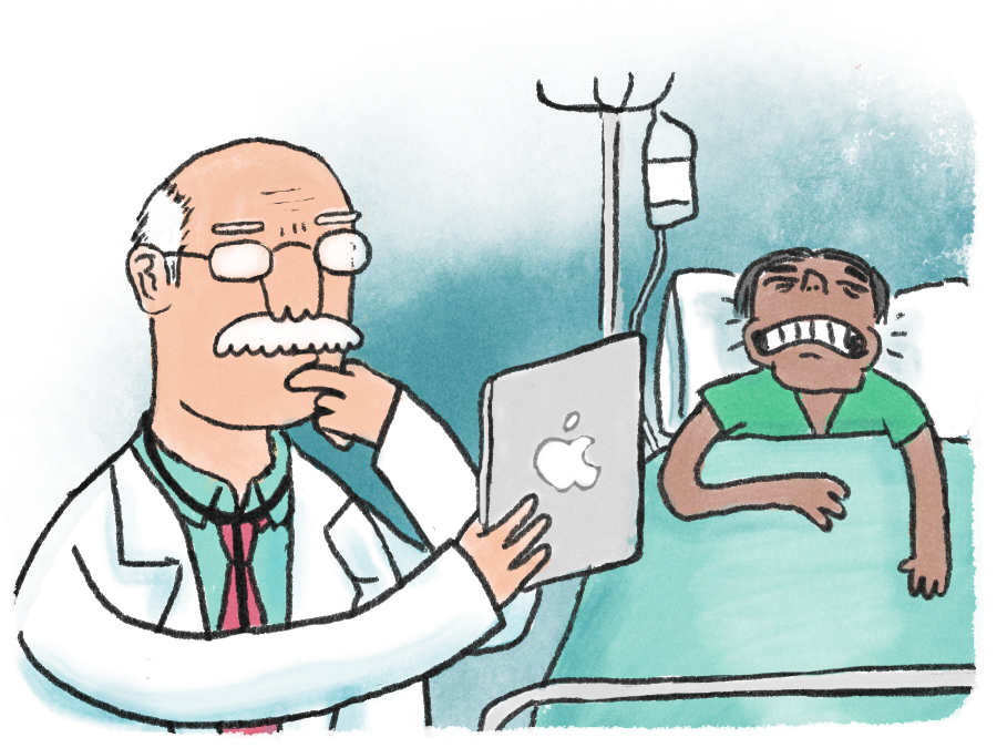 This is what happens when you give social networking to doctors ...