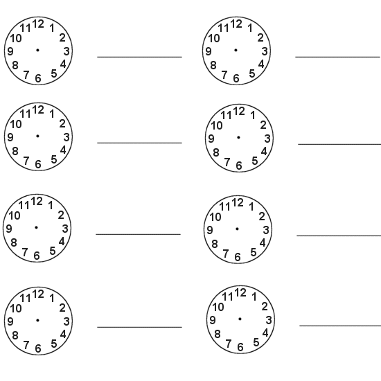 blank clock face worksheets | Printable | Pinterest