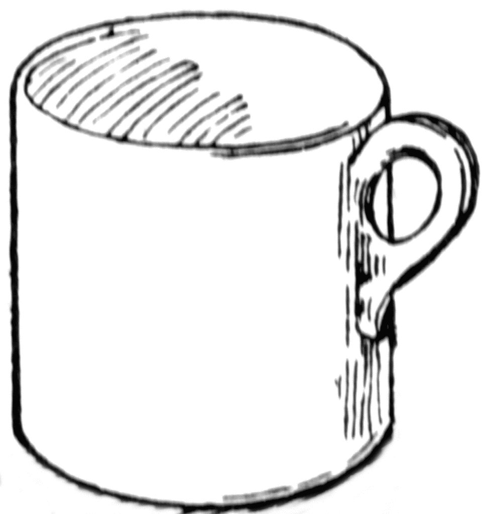 cup clipart black and white - photo #15