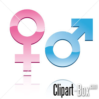 CLIPART MALE - FEMALE SYMBOL | Royalty free vector design