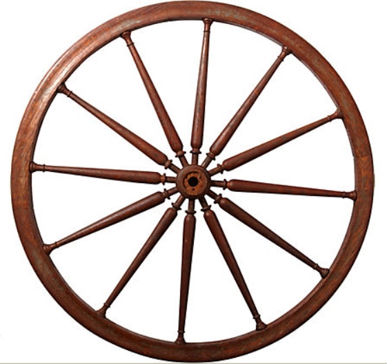 Wooden Wagon Wheel Patiooutdoor Gardening Clipart - Free Clip Art ...