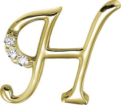 Buy Kiara Women's Silver 'H' Alphabet Design American Diamond ...