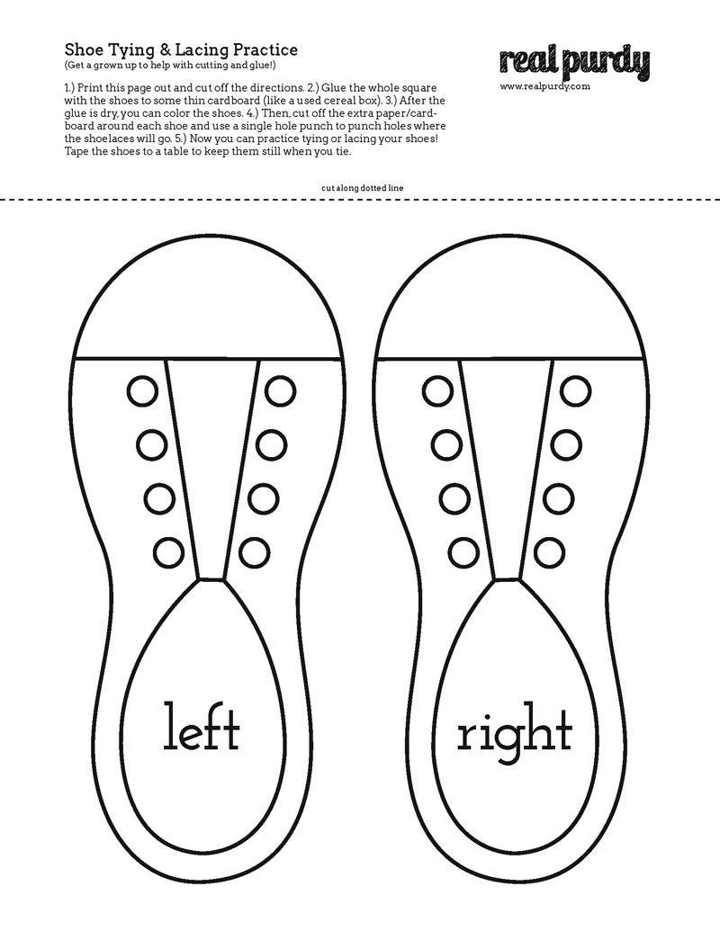 Shoe Laces Template | Real Purdy