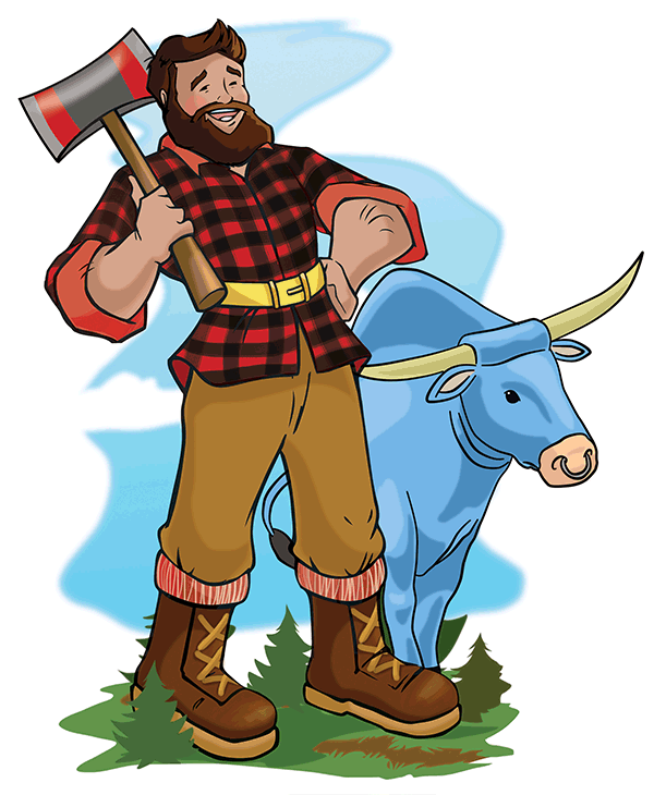 Playing with Paul Bunyan - The Red Bench