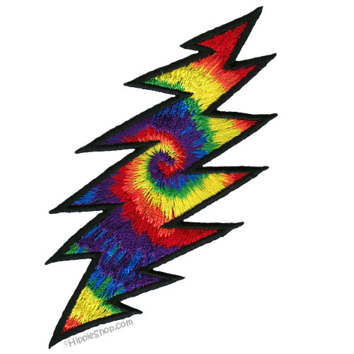 Grateful Dead - Tie Dye Lightning Bolt Patch on Sale for $6.00 at ...