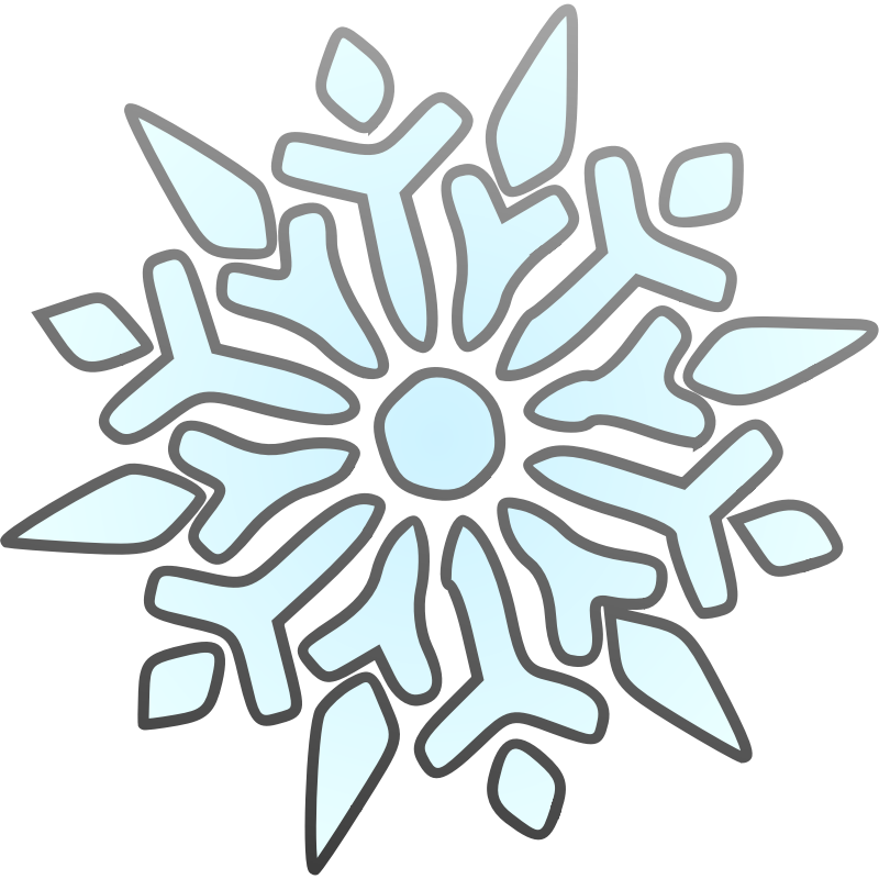 Clipart - Single Snowflake