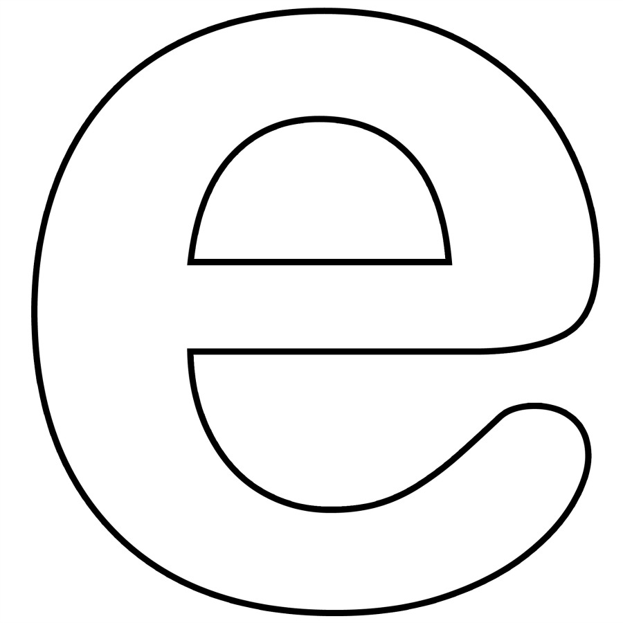 Free Coloring Pages Of Large Letter E