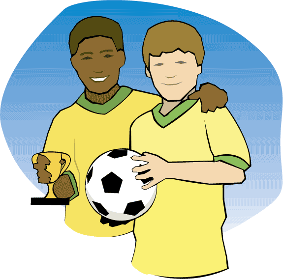 Two Hearts Design - Sports -Youth Sports Clipart