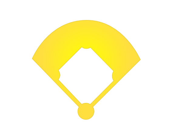 Baseball Infield 3 clip art - vector clip art online, royalty free ...