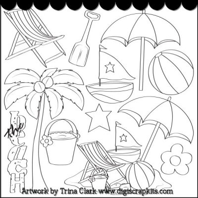 Beach Wedding Clipart Black And White - Gallery