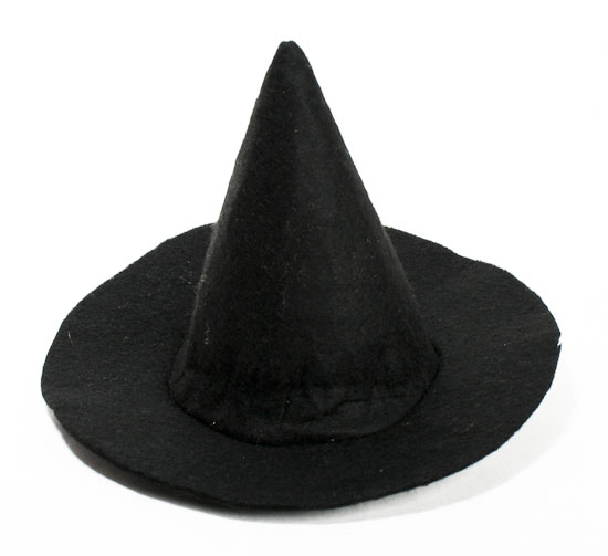 Black Felt Witch Hat - Doll Hats - Doll Making Supplies - Craft ...