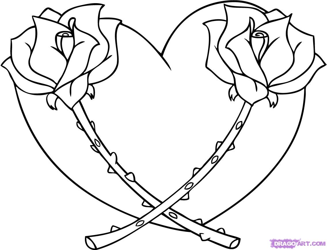 Love Heart Drawings - Gallery