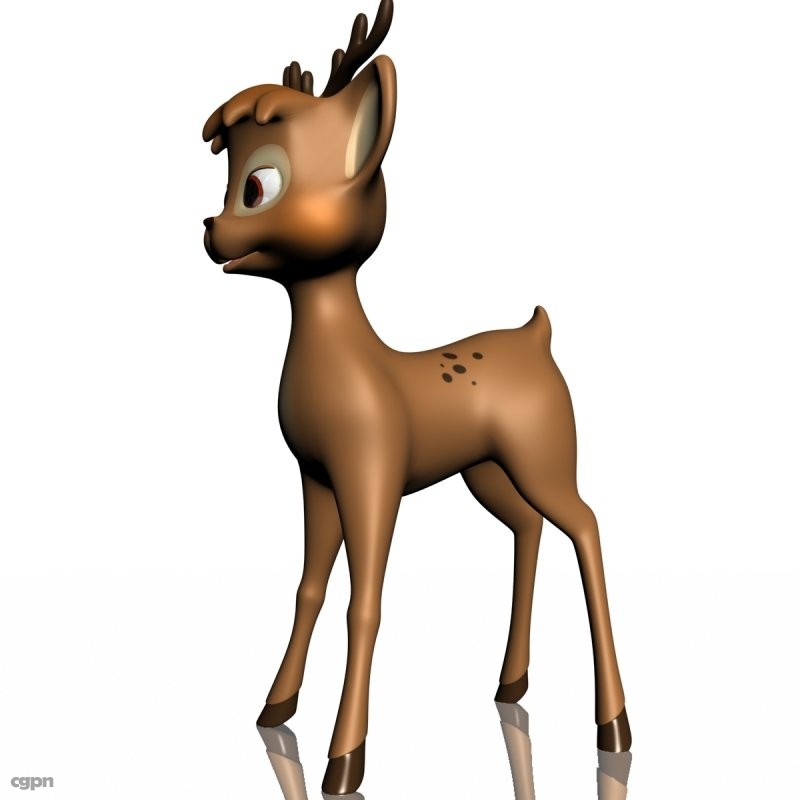 Cartoon Deer Rigged