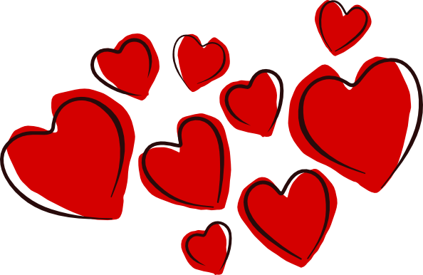 Sketchy Hearts clip art - vector clip art online, royalty free ...