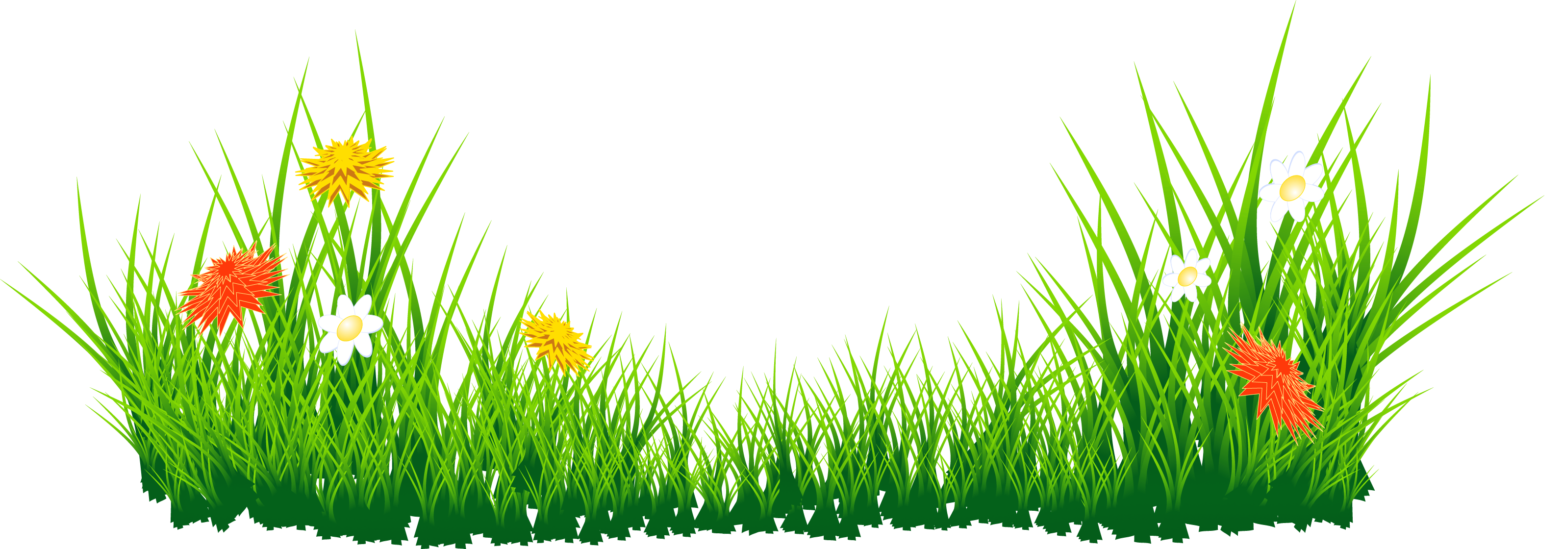 Flowers with Grass P… | Clipart Panda - Free Clipart Images