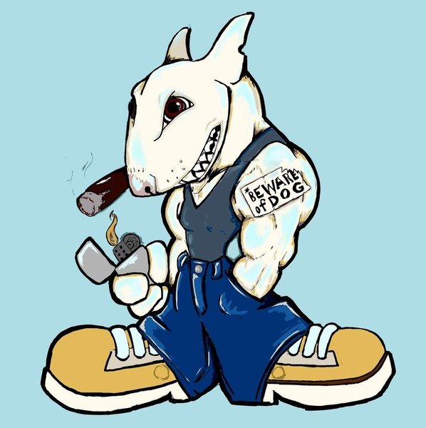 Cartoon Bull Terrier - Cliparts.co