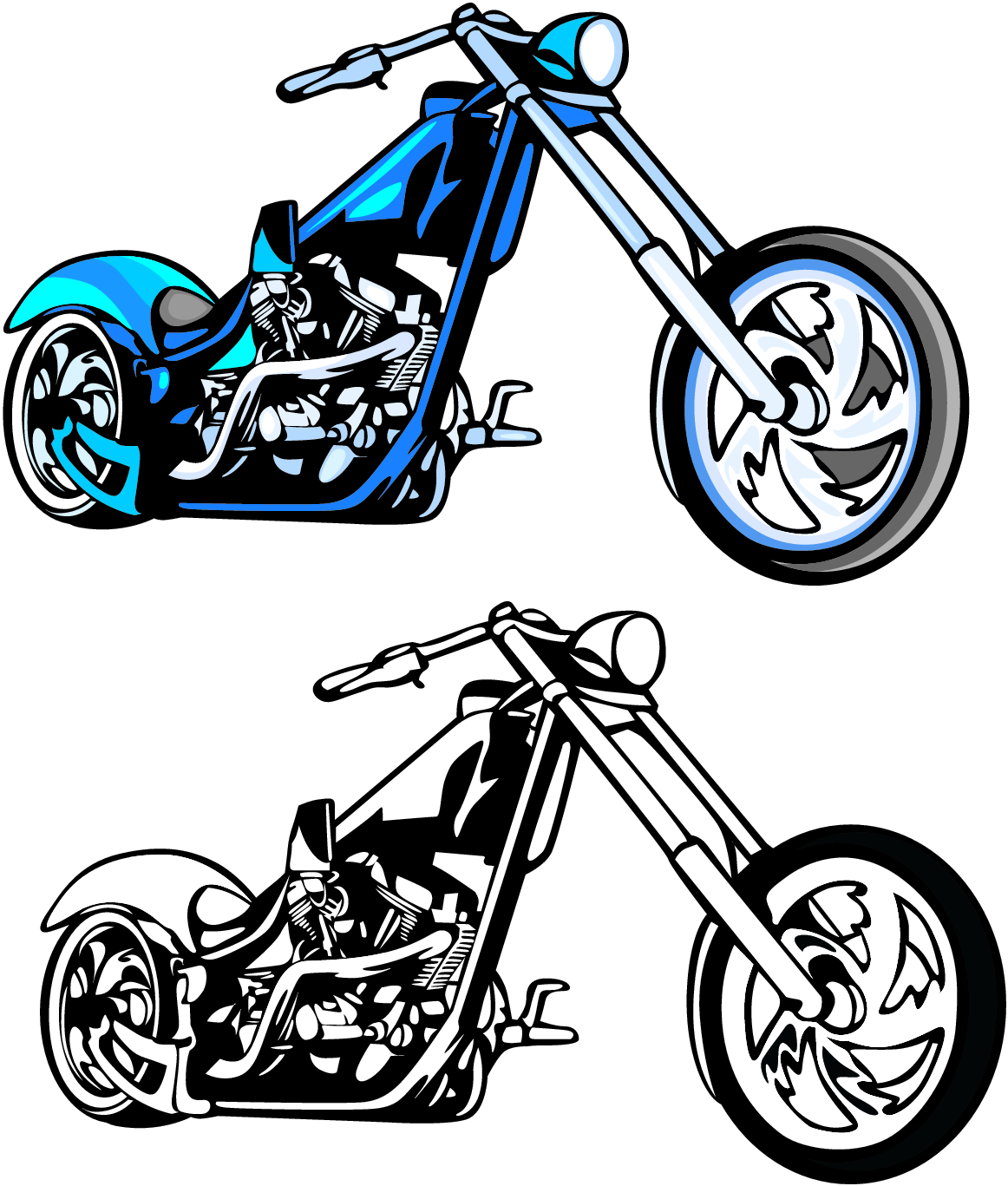 Motorcycle Chopper Clipart Background 1 HD Wallpapers | aduphoto.com