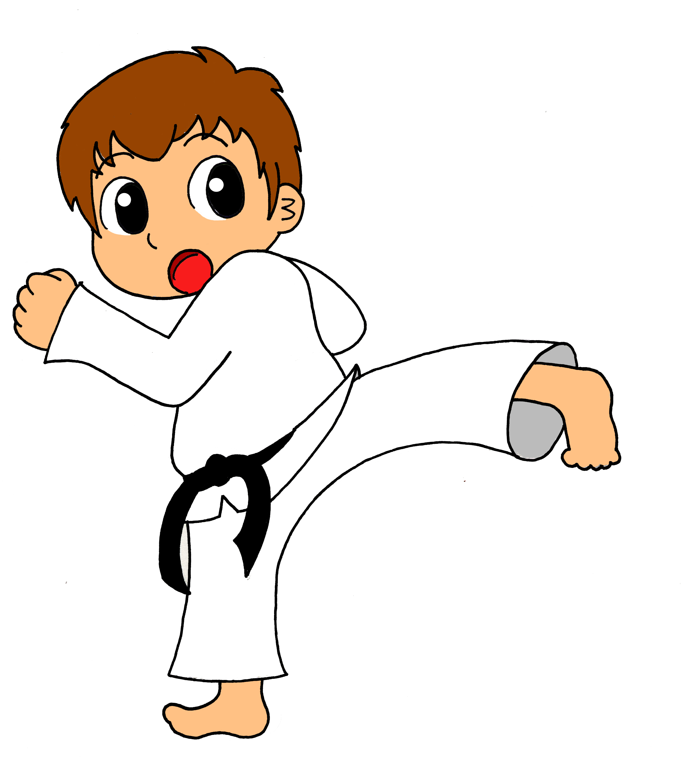 cartoon karate clip art free - photo #5