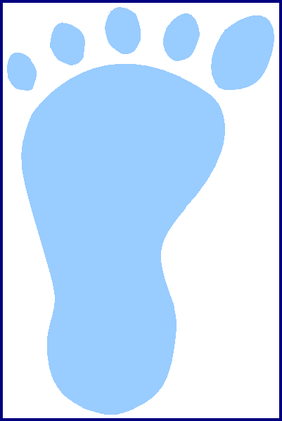 Baby Boy Footprint Clipart - ClipArt Best