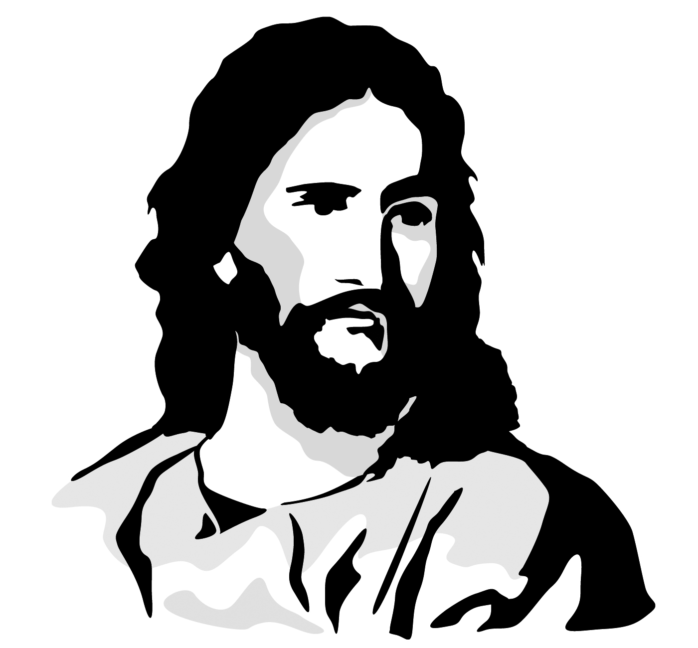 Jesus Clip Art Black And White | Clipart Panda - Free Clipart Images