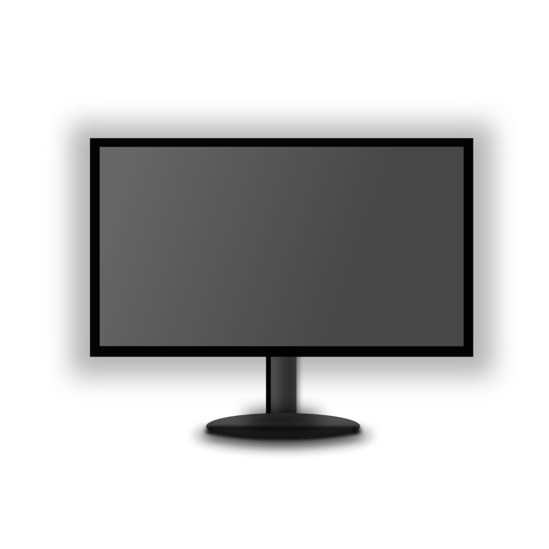 Clipart - LED Monitor_Grey screen