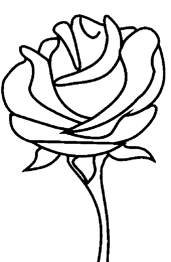 rose coloring pages for kids | Coloring Kids