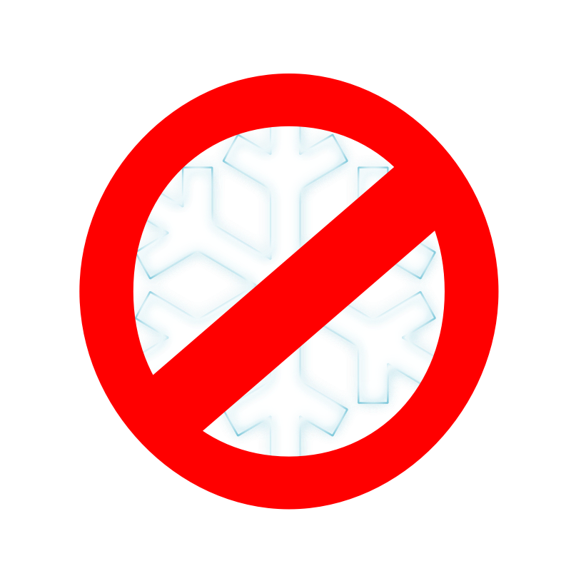 Clipart - No to snow!