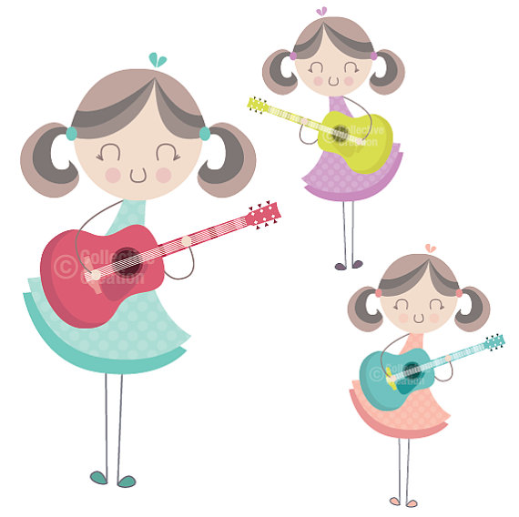 Popular items for guitars clipart on Etsy
