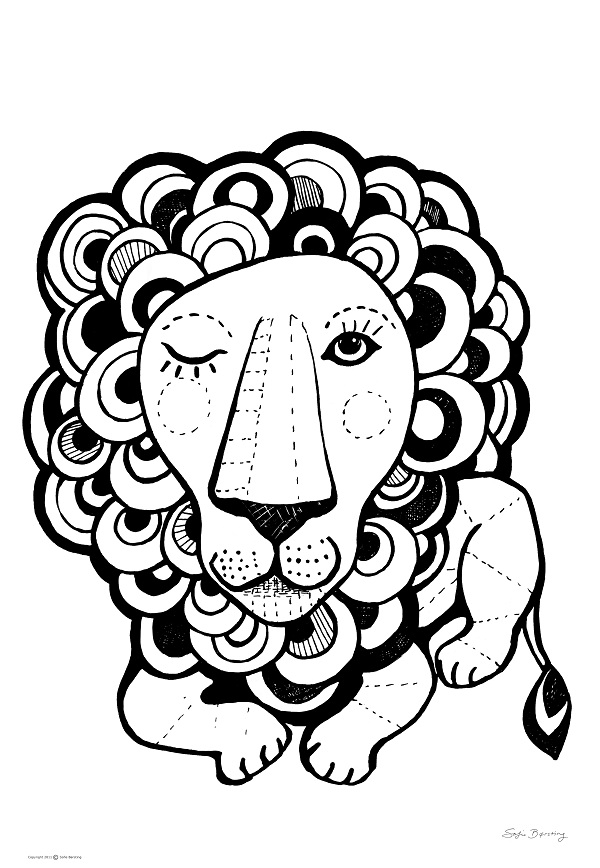 Graphic Lion 29x43