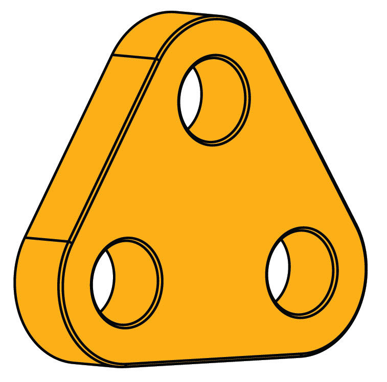 Towing plate for ships / for towing chain - FISH PLATE - FenderCare
