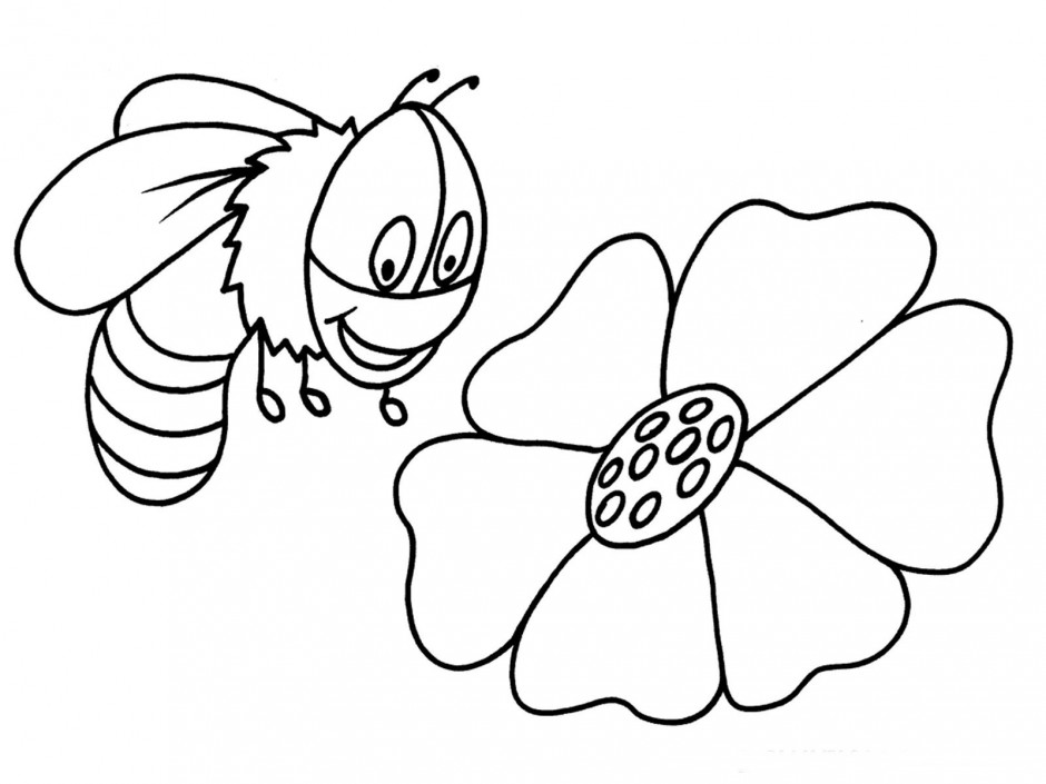 Cartoon Coloring Book Honey Bee By Clairev Toon Vectors EPS 198318 ...